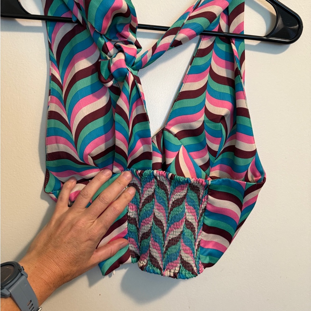 Retro striped halter - Picture 3 of 3